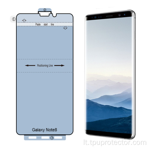 „Samsung Galaxy Note 8“ privatumo ekrano apsauga